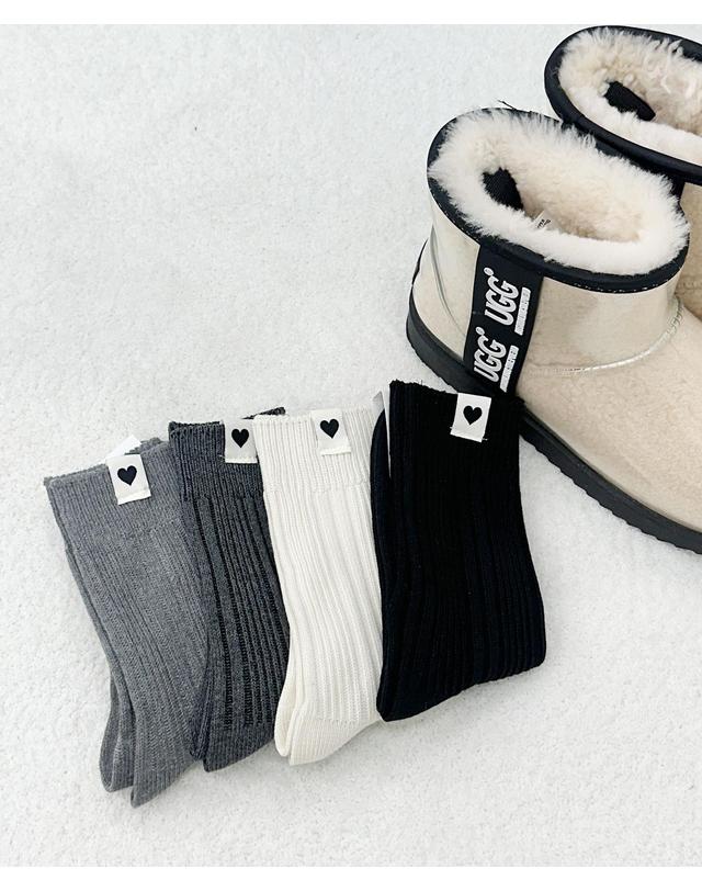 엔젤삭스 1325하트탭 니트 패션 여성 여자 골지 기본 무지 데일리 socks 양말 착용컷