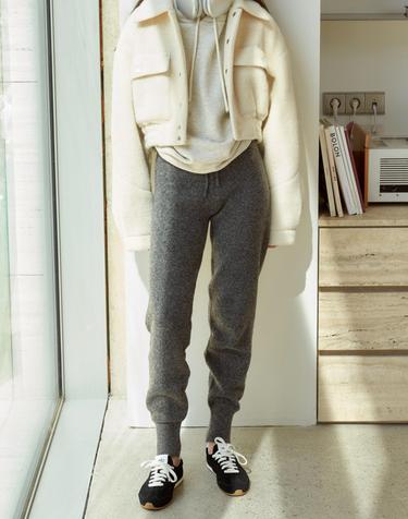 Knit jogger pants