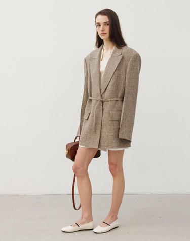Part.8 Timeless linen check jacket
