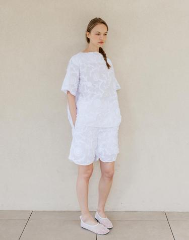 Part.8 Lace jacquard shorts