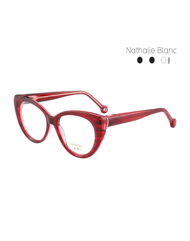 나탈리 블랑 (최초가 580,000원) 나탈리 블랑 안경테 NB-CARLA 876 캣츠아이 아세테이트 여자 안경 착용컷