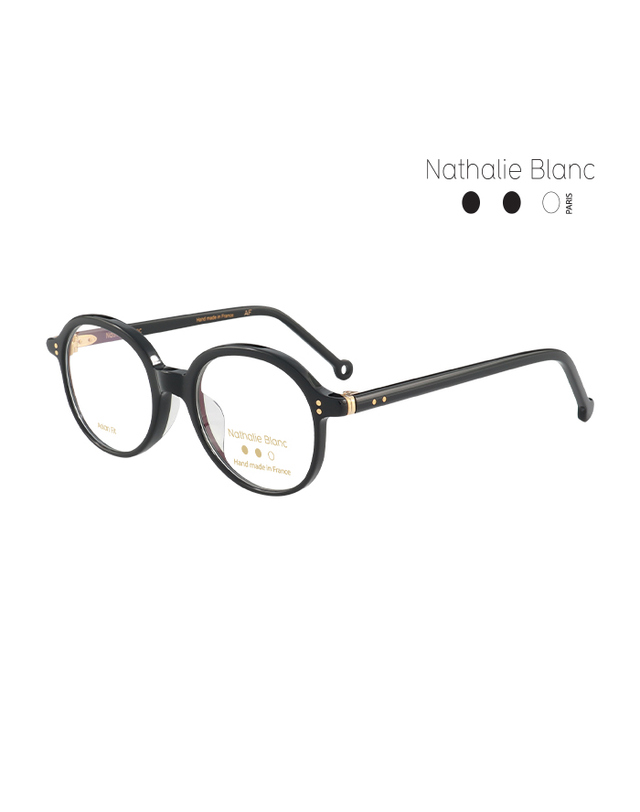 나탈리 블랑 (최초가 580,000원) 나탈리 블랑 안경테 NB-CELIA 196 라운드 아세테이트 여자 안경 착용컷