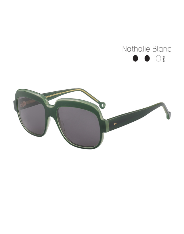 나탈리 블랑 (최초가 680,000원) 나탈리 블랑 선글라스 NB-SONIA 435S 스퀘어 아세테이트 여자 착용컷