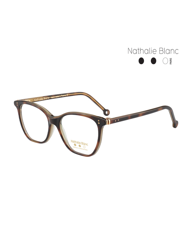 나탈리 블랑 (최초가 580,000원) 나탈리 블랑 안경테 NB-FRANCOISE 106 스퀘어 남자 여자 안경 착용컷