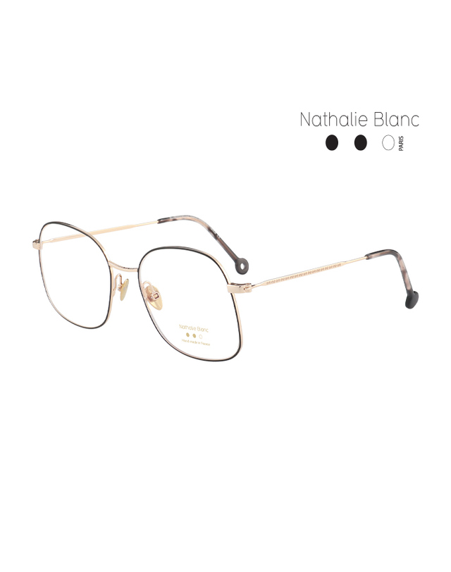 나탈리 블랑 (최초가 580,000원) 나탈리 블랑 안경테 NB-MANDY 781 스퀘어 메탈 여자 안경 착용컷