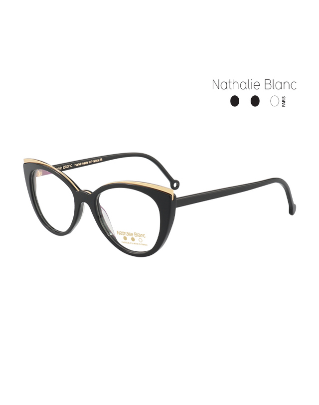 나탈리 블랑 (최초가 580,000원) 나탈리 블랑 안경테 NB-MARINETTE 188 캣츠아이 아세테이트 여자 안경 착용컷