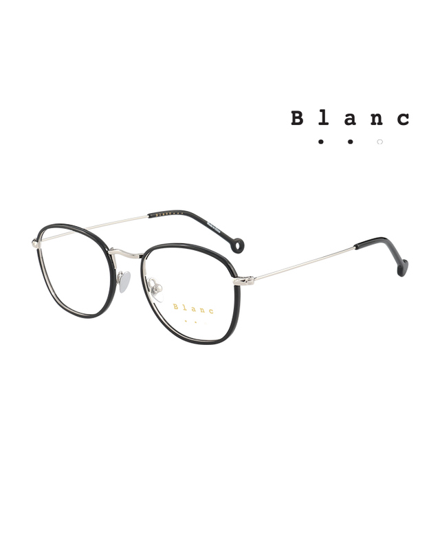 블랑 (최초가 580,000원) 블랑 안경테 BL-LINO 269 라운드 메탈 남자 여자 안경 착용컷