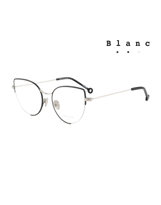 블랑 (최초가 580,000원) 블랑 안경테 BL-ARIANE 269 캣츠아이 메탈 여자 안경 착용컷