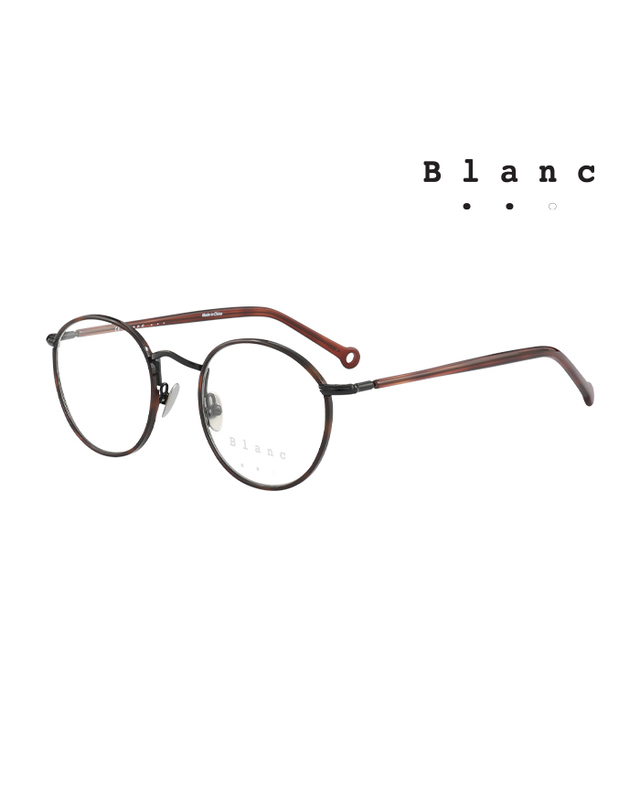 블랑 (최초가 580,000원) 블랑 안경테 BL-BRIEUC 2 311 라운드 아세테이트 남자 여자 안경 착용컷