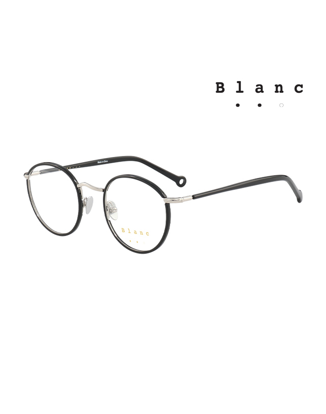 블랑 (최초가 580,000원) 블랑 안경테 BL-BRIEUC 269 라운드 아세테이트 남자 여자 안경 착용컷