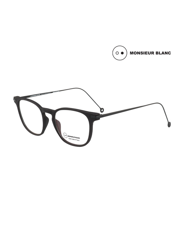 무슈 블랑 (최초가 580,000원) 무슈 블랑 안경테 MS-ALEXANDRE 697 스퀘어 아세테이트 남자 여자 안경 착용컷