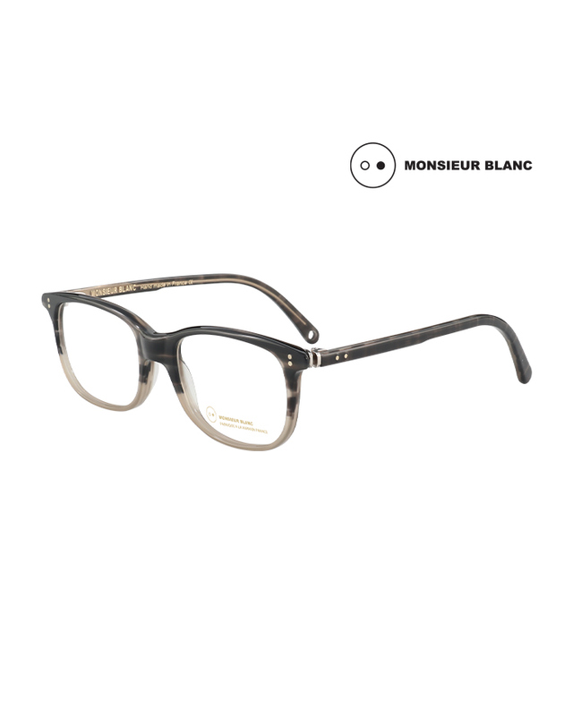 무슈 블랑 (최초가 580,000원) 무슈 블랑 안경테 MS-FODIER 502 스퀘어 아세테이트 남자 여자 안경 착용컷