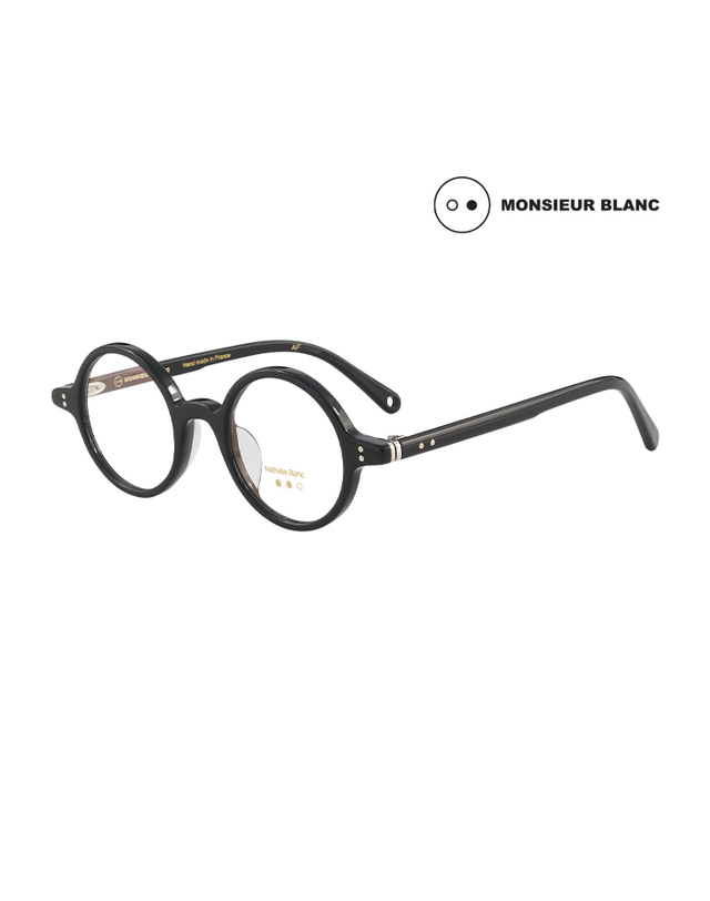 무슈 블랑 (최초가 580,000원) 무슈 블랑 안경테 MS-JULIEN 196 라운드 아세테이트 여자 안경 착용컷