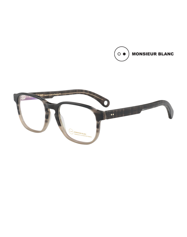 무슈 블랑 (최초가 580,000원) 무슈 블랑 안경테 MS-THOMAS 502 스퀘어 아세테이트 남자 여자 안경 착용컷