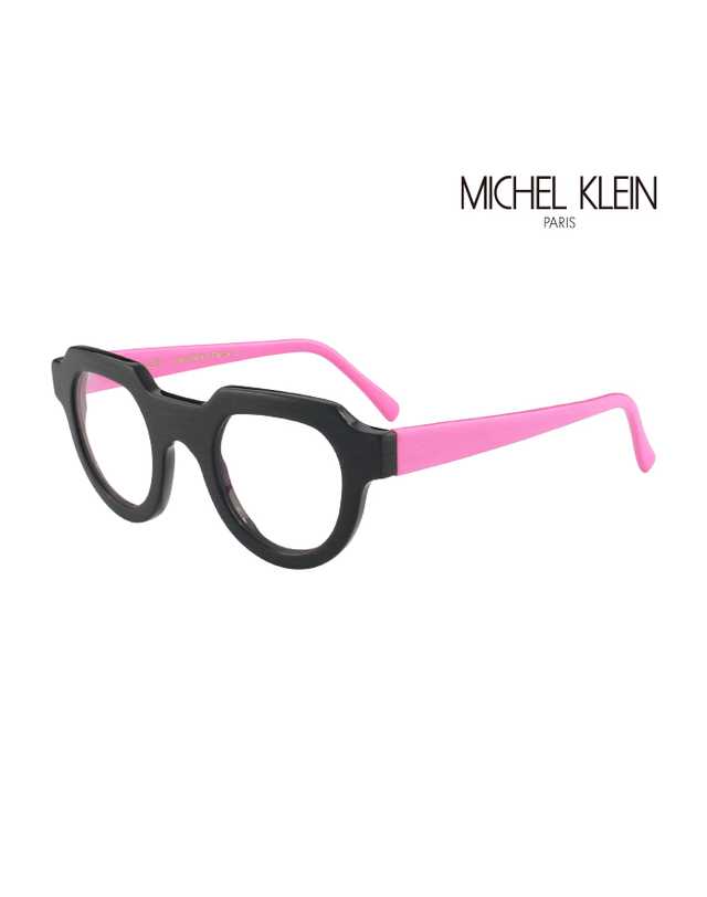 미쉘클랑 (최초가 580,000원) 미쉘클랑 안경테 MI-HUGGY 63-2 라운드 아세테이트 여자 안경 착용컷