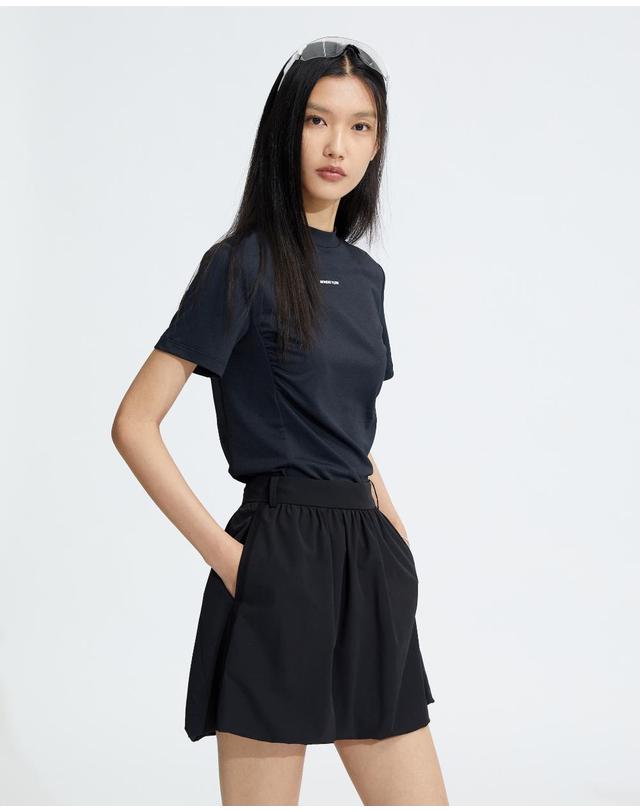 먼데이플로우 벌룬 스커트_블랙 착용컷