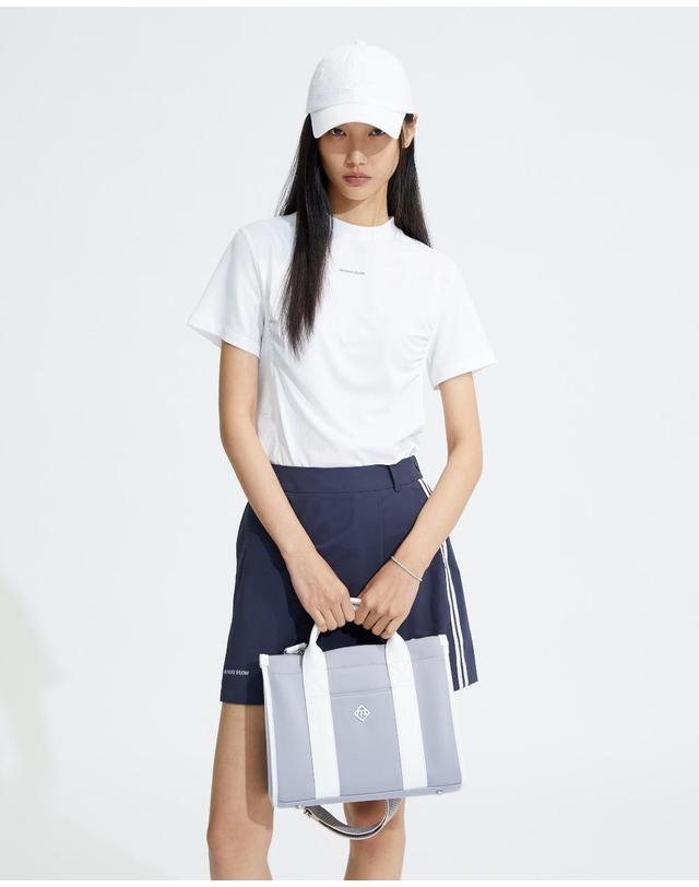먼데이플로우 시어서커 코튼 볼캡_화이트 착용컷