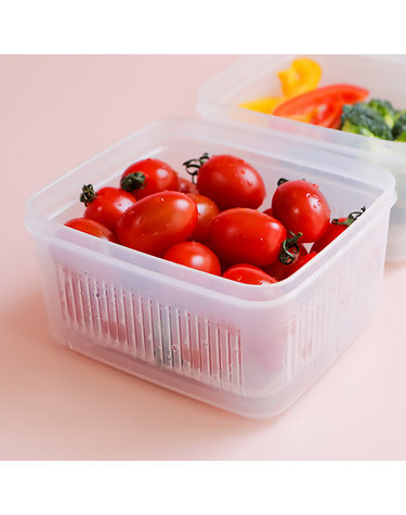 카밀리아 채반 사각 용기 1100ml 야채 과일 보관 캐니스터