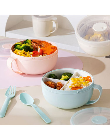 하르딘 칸막이 탈부착 도시락 멀티볼 채반 과일 도시락 찜기 1.2L