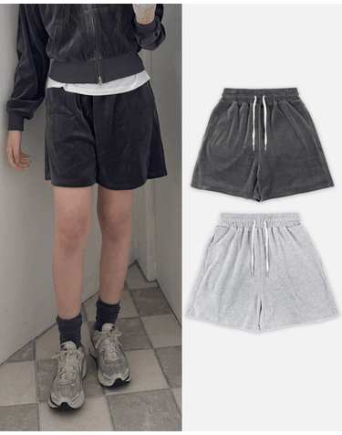 [리틀비티]벨벳 반바지