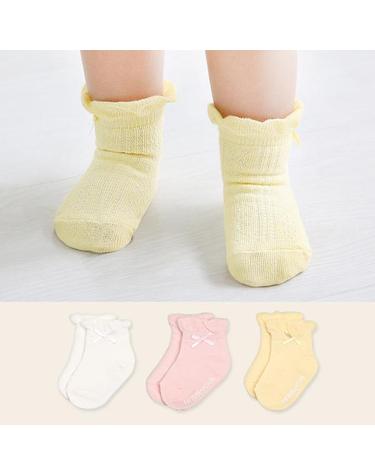 [보리보리] 러플리본 양말 3color /유아/유아양말/신생아양말/아기양말/출산선물/돌선물/아기선물
