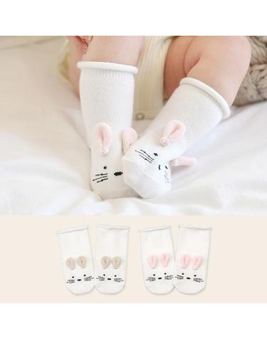 [보리보리] 깡총토끼 양말/유아니삭스/유아양말/아기니삭스/아기양말/출산선물/돌선물/아기선물/
