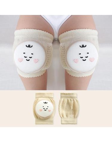 [보리보리] 베이비 오가닉 자수 캐릭터 무릎보호대 성장판보호대 EVA쿠션 3중패드