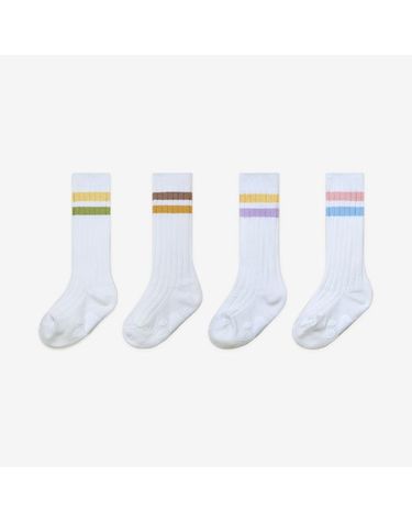 [보리보리] 링글 니삭스 4종세트선물포장 / 아기양말 / 사계절양말 / 유아동니삭스/ 아기니삭스 / 아기선물 / 출산선물