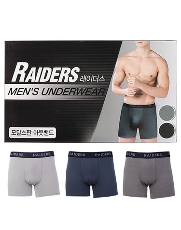 [보리보리] 남성 레이더스즈로즈팬티D2유색C3매 모달스판 아웃밴드