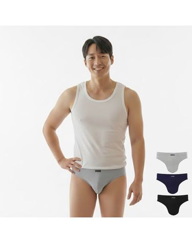 [보리보리] 남성 삼각팬티 레이더스브리프B4 유색A 3매세트 면스판 맥시스타일