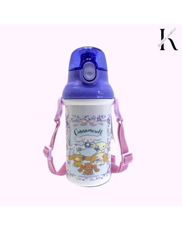 [보리보리] 산리오 시나모롤 플라워리스 원터치 물통 400ML  스케이터 정품 캐릭터물병 소풍 체험학습 피크닉