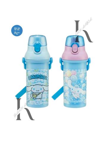 [보리보리] 산리오 스케이터 어깨끈 숨바꼭질 스위트 원터치 물병 이중잠금 480ml 가벼운 물통 시나모롤