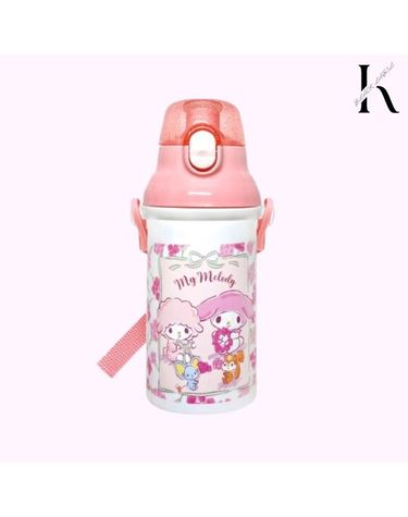 [보리보리] 산리오 마이멜로디 스케이터 정품 플라워리스 원터치 물통 400ML 어린이집 소풍 초등학생