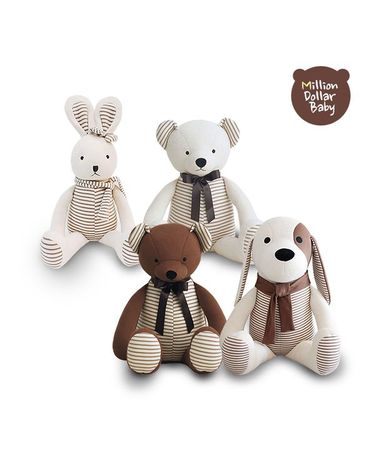 [보리보리] 오가닉 애착 동물인형 XL 바디필로우 강아지,토끼,곰