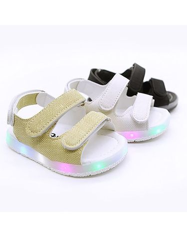 [보리보리] 유아동 벨크로 찍찍이 LED 발광 여아 남아 어린이 공용 여름 샌들 신발 kd631