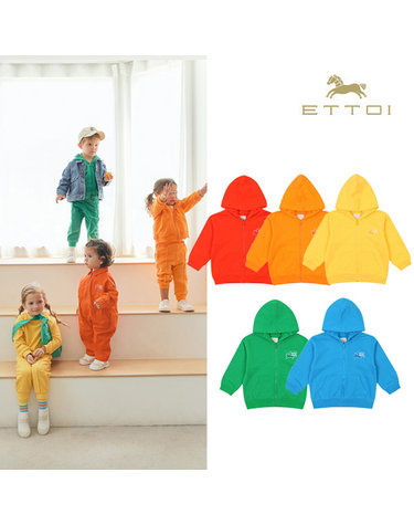 [보리보리] S팝후드집업BLUE,GREEN,ORANGE,YELLOW,RED_07Q035001