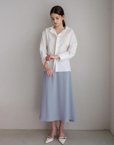 Laura Lightblue Flare Skirt