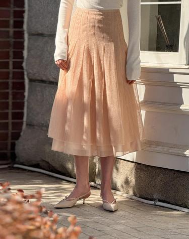 Lautre Plisha Beige skirt