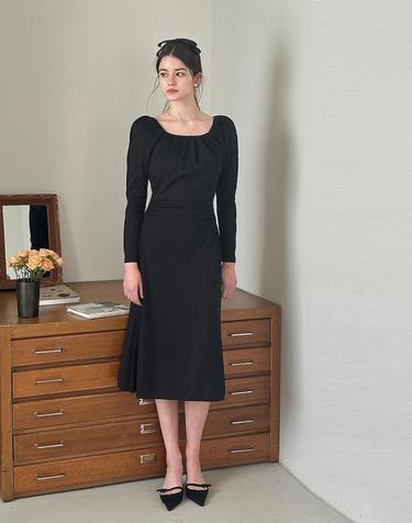Lautre Miu Puff Black Dress