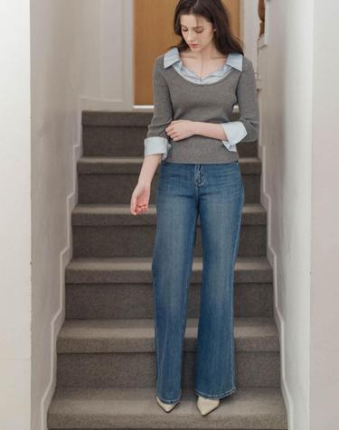 Lautre straight Blue denim