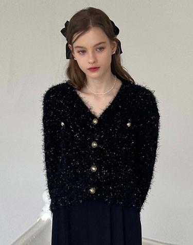 Jade Metal knit jacket