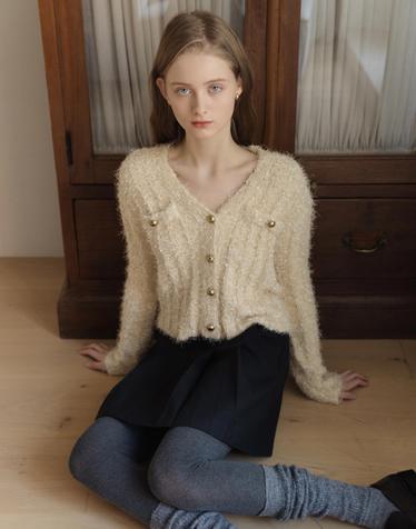 Jade Metal Butter Knit Jacket
