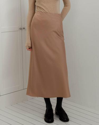 Lautre Powder Satin flare skirt
