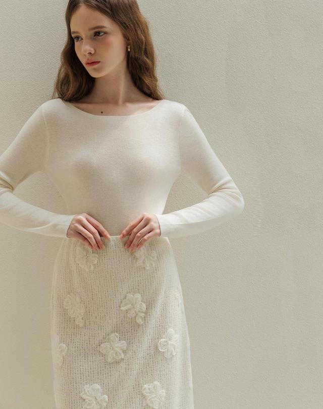 로트르드민 Fleur knit skirt 착용컷