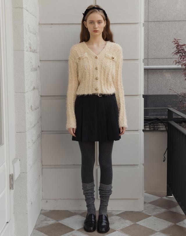 로트르드민 Jade Metal Butter Knit Jacket 착용컷