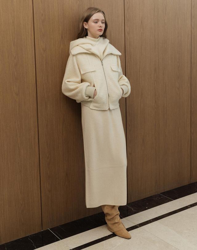 로트르드민 Lautre Long Knit Skirt 착용컷