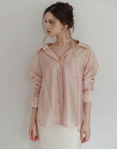 NEW Jadin Sheer Pink Shirts