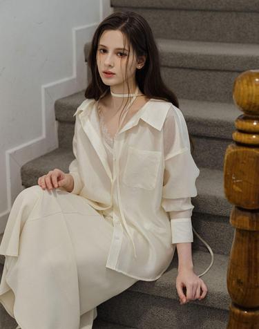 NEW Jadin Sheer Ivory Shirts