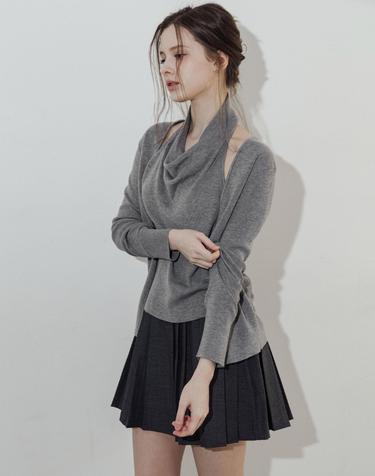 Lautre Halter Buckle Gray knit