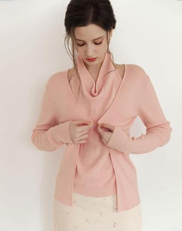 Lautre Halter Buckle Pink knit